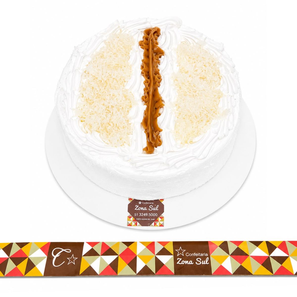 BOLO REDONDO DOCE DE LEITE