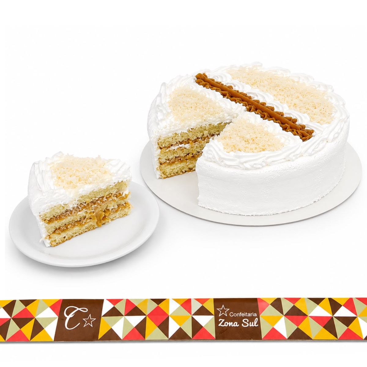 BOLO REDONDO DOCE DE LEITE